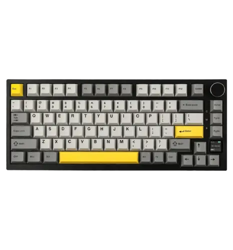 Бездротова механічна клавіатура Ajazz AK820 PRO 75% Gift Switch Black RGB (AK820PRO-G-BGY)