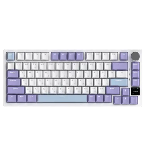 Бездротова механічна клавіатура Ajazz AK820 PRO PRO 75% Gift Switch White RGB (AK820PRO-G-PWB)