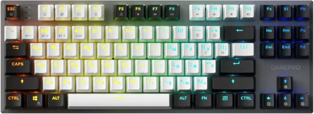 Бездротова механічна клавіатура GamePro Genesis Joker Pro (MK124G) 87% Red switches