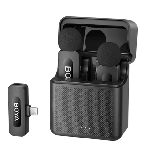 Бездротовий петличний мікрофон BOYA BY-V3 Lightning Black