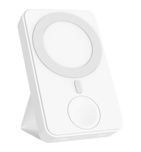 Бездротовий PowerBank 2in1 з підставкою (White)