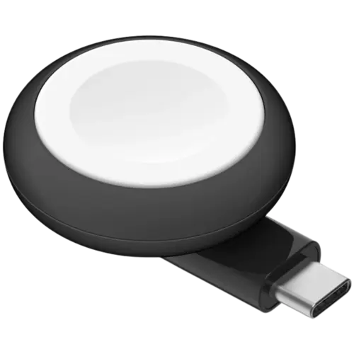 Беспроводное зарядное устройство для Belkin BoostCharge Portable USB-C Apple Watch Charger Black (WIZ022GLBK-B1)