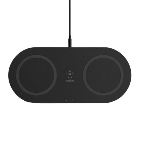БЗП Belkin Dual Pads Wireless Charging Qi, 15W, black (WIZ008vfBK)