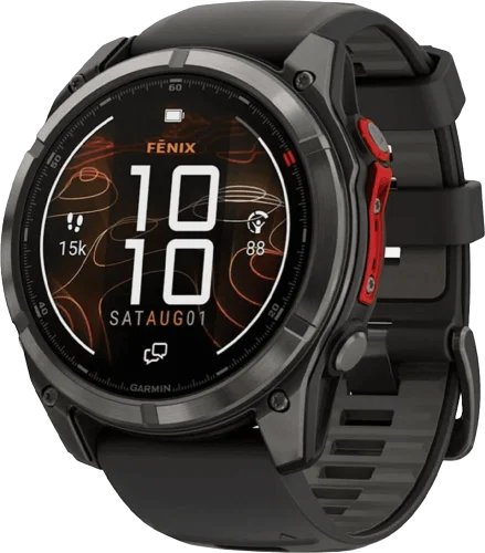 Cмарт-часы Garmin Fenix 8 Pro 51 mm MicroLED Carbon Gray Titanium with Black/Pebble Gray (010-03380-00/01/05) UA