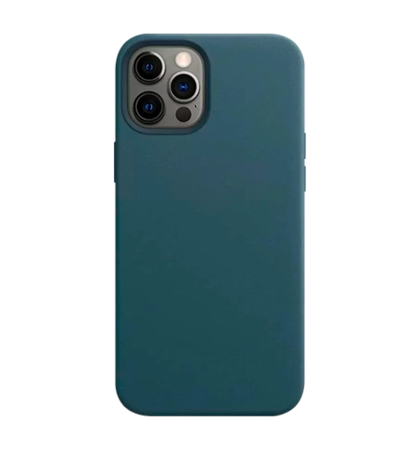Чoхол Apple Leather Case with MagSafe iPhone 12/12 Pro - Baltic Blue (MHKE3)