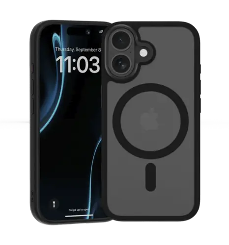 Чохол Benks Mist Magnetic Case for iPhone 17 (Black/ Metal Frame)