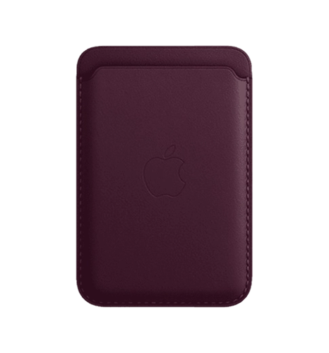 Чохол-гаманець iPhone Leather Wallet with MagSafe - Dark Cherry (MM0T3)