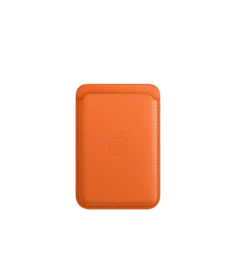 Чохол-гаманець iPhone Leather Wallet with MagSafe - Orange (MPPY3)