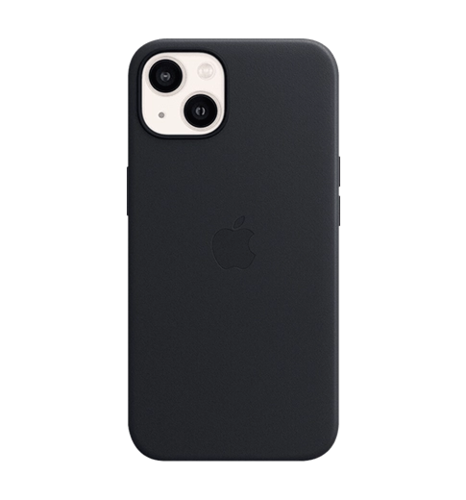 Чохол iPhone 13 Leather Case with MagSafe - Midnight (MM183)
