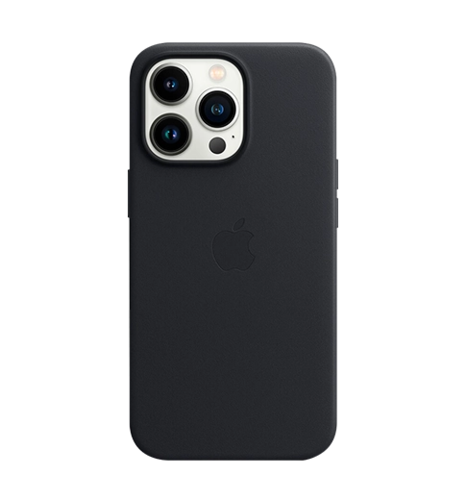 Чохол iPhone 13 Pro Leather Case with MagSafe - Midnight (MM1H3)