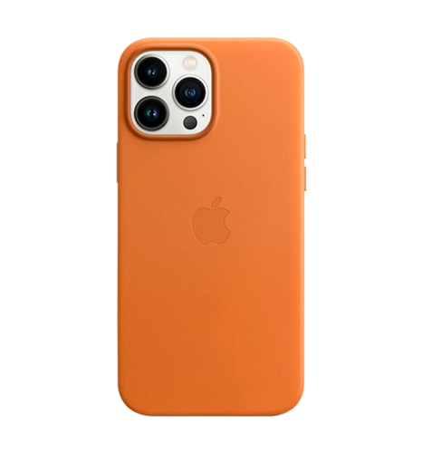 Чохол iPhone 13 Pro Max Leather Case with MagSafe - Golden Brown (MM1L3)