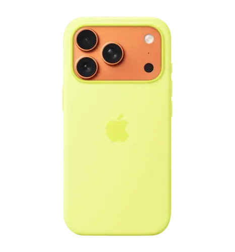 Чохол iPhone 17 Pro Silicone Case with MagSafe – Neon Yellow (MGFF4ZM)