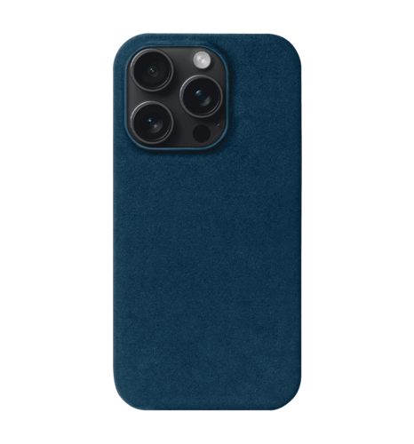 Чохол Kartell  for iPhone 15 Pro Max MagSafe Alcantara Blue