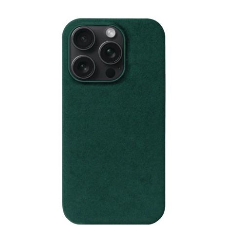 Чохол Kartell  for iPhone 15 Pro Max MagSafe Alcantara Green