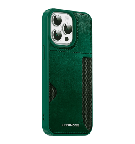 Чохол Keephone Carmen Series Leather Case for 15 Pro Green (MC-0125ip15pgrn)