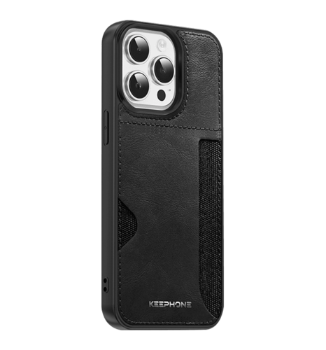 Чохол Keephone Carmen Series Leather Case for 15 Pro Max Black (MC-0125ip15pmblk)