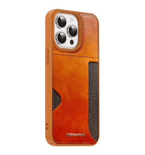 Чохол Keephone Carmen Series Leather Case for 15 Pro Max Brown (MC-0125ip15pmbrn)
