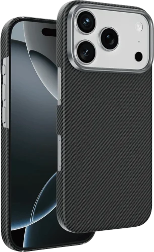 Чохол Keephone KEVLAR SWEDEN MagSafe Case for 17 Pro Max Black (KPKVSN17PMBK)