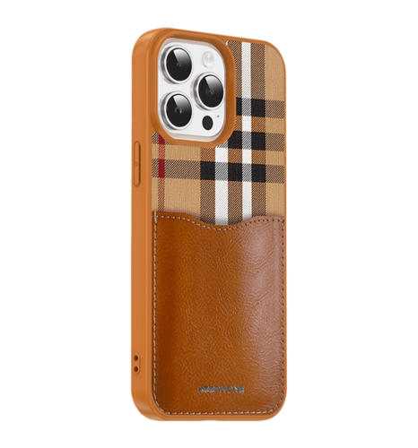 Чохол Keephone Louis Series Case for 15 Pro Brown (MC-0080ip15pbrn)