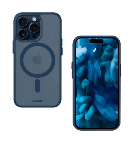 Чохол Laut HUEX PROTECT MagSafe IMPKT Cell Technology iPhone 15 Pro Dark Blue (L_IP23B_HPT_DB)