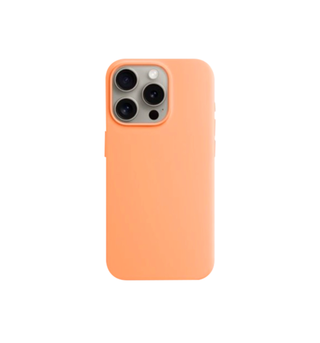 Чохол Monblan для iPhone 15 Pro Magnetic Silicone MagSafe Orange Sorbet