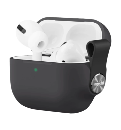 Чохол Moshi Pebbo Protective Case Shadow Black for Airpods Pro 2nd Gen (99MO123035)