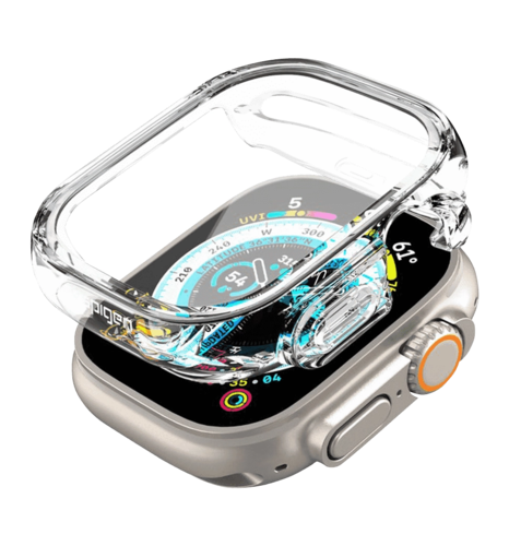 Чохол-накладка Spigen для Apple Watch Ultra (49mm) Ultra Hybrid, Crystal Clear(ACS05459)