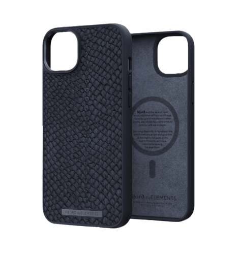 Чохол Njord Salmon Leather MagSafe Case Black for iPhone 14 Plus (NA42SL00)