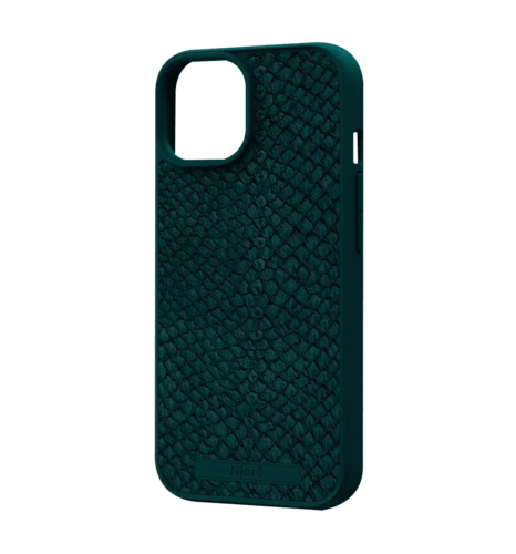 Чохол Njord Salmon Leather MagSafe Case Dark Green for iPhone 15 (NA51SL02)