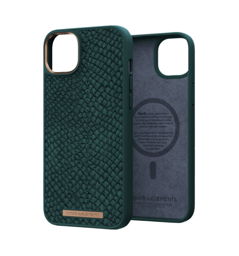 Чохол Njord Salmon Leather MagSafe Case Green for iPhone 14 Plus (NA42SL02)