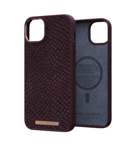 Чехол Njord Salmon Leather MagSafe Case Rust для iPhone 14 (NA41SL03)