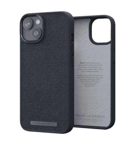 Чохол Njord Suede Comfort+ Case Black for iPhone 14 (NA41CM00)