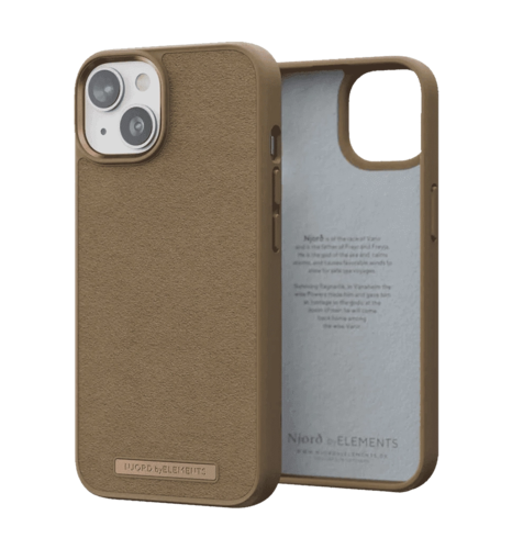 Чохол Njord Suede Comfort+ Case Camel for iPhone 14 Pro (NA43CM04)