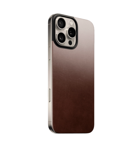 Чохол Nomad Magnetic Leather Rustic Brown Horween for iPhone 16 Pro Max (NM01361985)