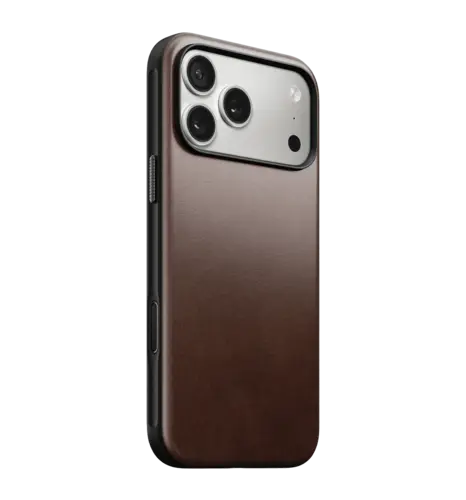 Чохол Nomad Modern Leather Horween Rustic Brown for iPhone 17 Pro Max (NM014247858)