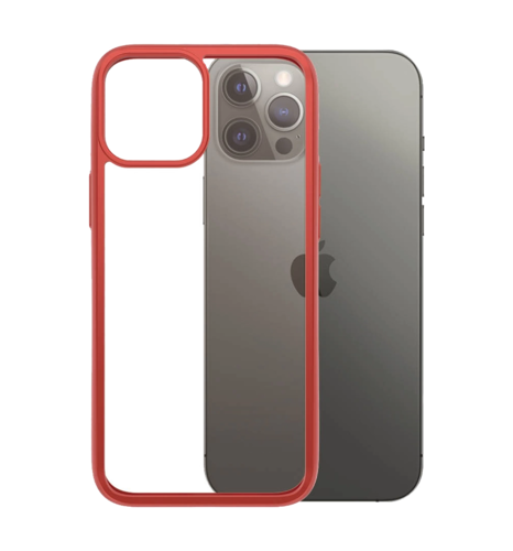 Чохол Panzer ClearCase for Apple iPhone 12 Pro Max Mandarin Red AB (0281)