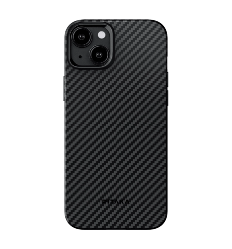 Чохол Pitaka MagEZ Case 4 Twill 1500D Black/Grey for iPhone 15 (KI1501)