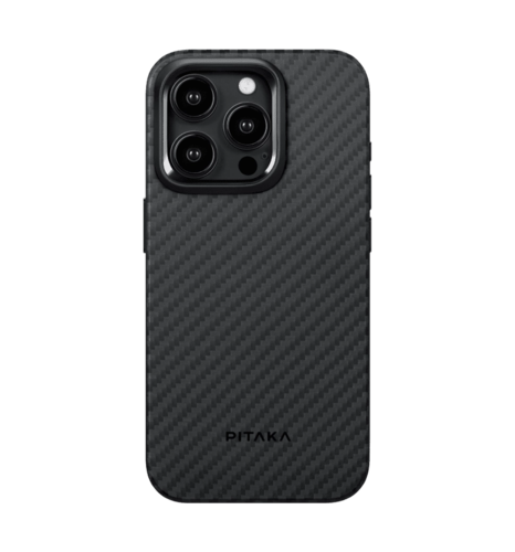 Чохол Pitaka MagEZ Case 4 Twill 1500D Black/Grey for iPhone 15 Pro (KI1501P)