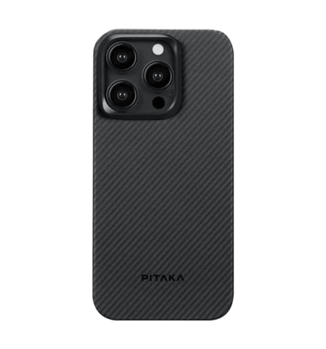 Чохол Pitaka MagEZ Case 4 Twill 600D Black/Grey for iPhone 15 Pro (KI1501PA)