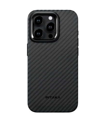 Чехол Pitaka MagEZ Case Pro 4 Twill 1500D Black/Grey for iPhone 15 Pro (KI1501PP)