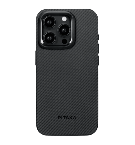 Чохол Pitaka MagEZ Case Pro 4 Twill 600D Black/Grey for iPhone 15 Pro (KI1501PPA)