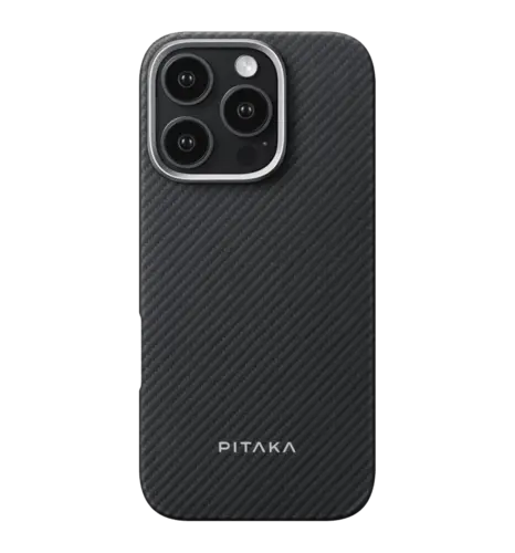 Чехол Pitaka Ultra-Slim Case Classic Twill 600D Black/Grey for iPhone 16 Pro Max (KI1601PMA)