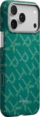 Чохол Pitaka Ultra-Slim Case Monogram Green/Gold for iPhone 17 Pro Max (KI1701PTKP)