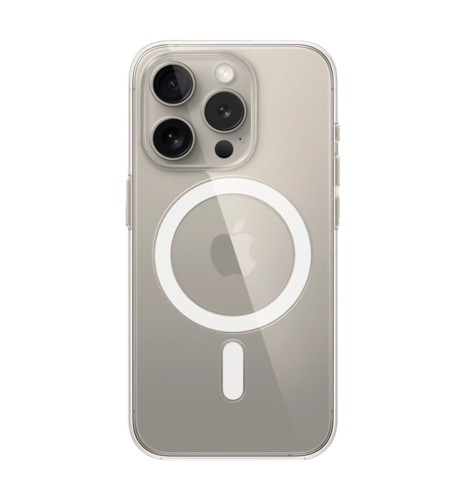 Чохол прозорий iPhone 15 Pro Max Clear Case with MagSafe (MT233)