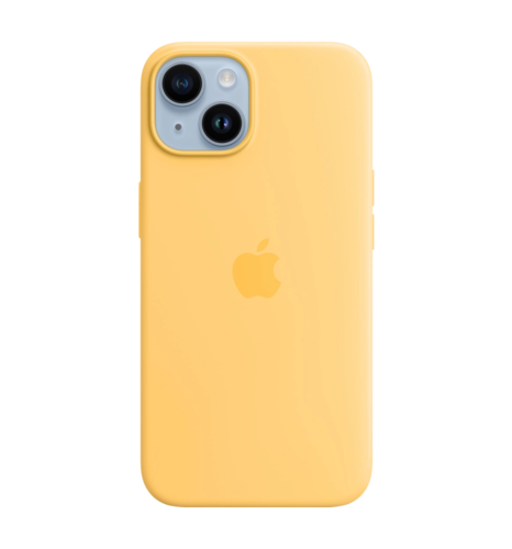Чохол силіконовий iPhone 14 Silicone Case with MagSafe Sunglow (MPT23)