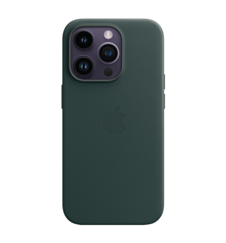 Чохол шкіряний iPhone 14 Pro Leather Case with MagSafe Forest Green (MPPH3)