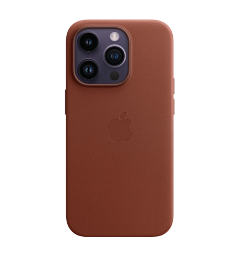 Чохол шкіряний iPhone 14 Pro Leather Case with MagSafe Umber (MPPK3)