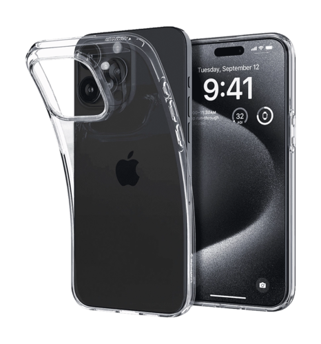 Чехол Spigen для Apple iPhone 15 Pro Liquid Crystal, Crystal Clear (ACS06699)