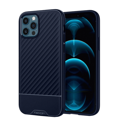 Чехол Spigen для iPhone 12 Pro Max Core Armor, Navy Blue (ACS01472)