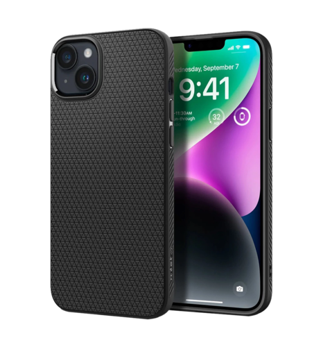 Чохол Spigen  iPhone 14 Liquid Air, Matte Black (ACS05037)